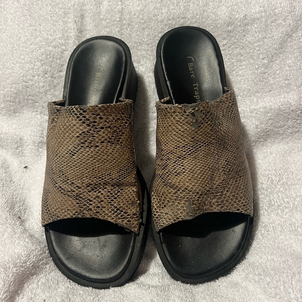 Bare Traps snake skin slides!  So much fun!